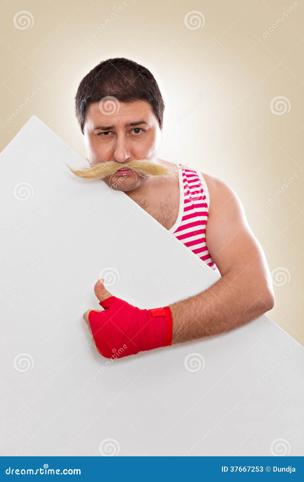 Fynny boxer posing stock image. Image of card, blank 37667253