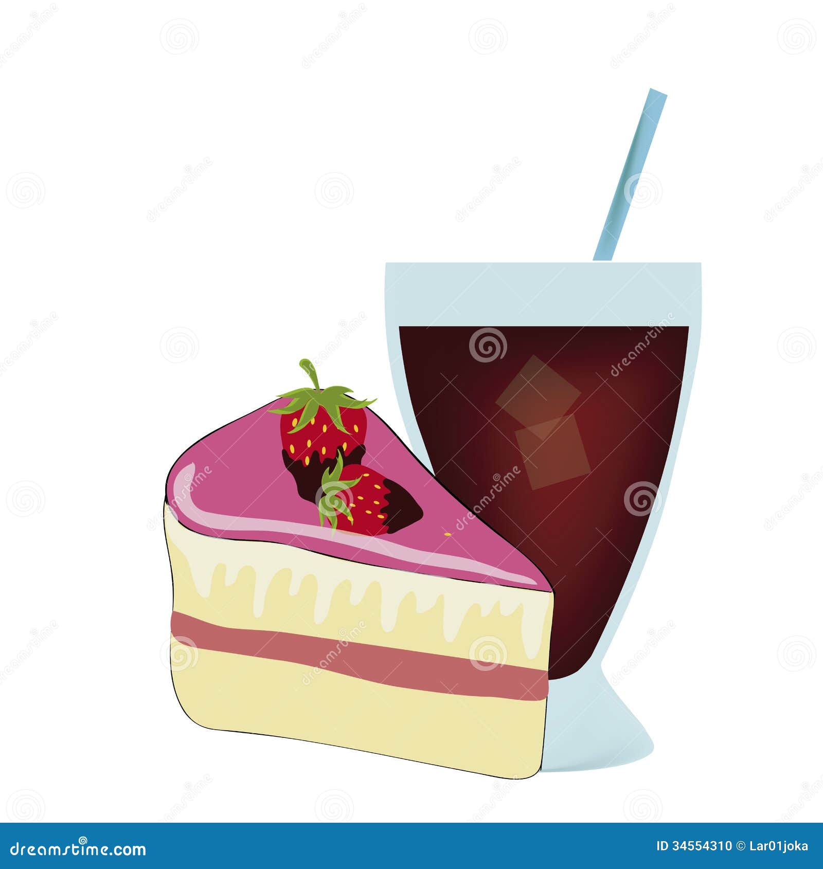 Gateau Avec La Boisson Illustration De Vecteur Illustration Du Mangez Gateau Avec La Boisson Illustration De Vecteur Illustration Du Mangez