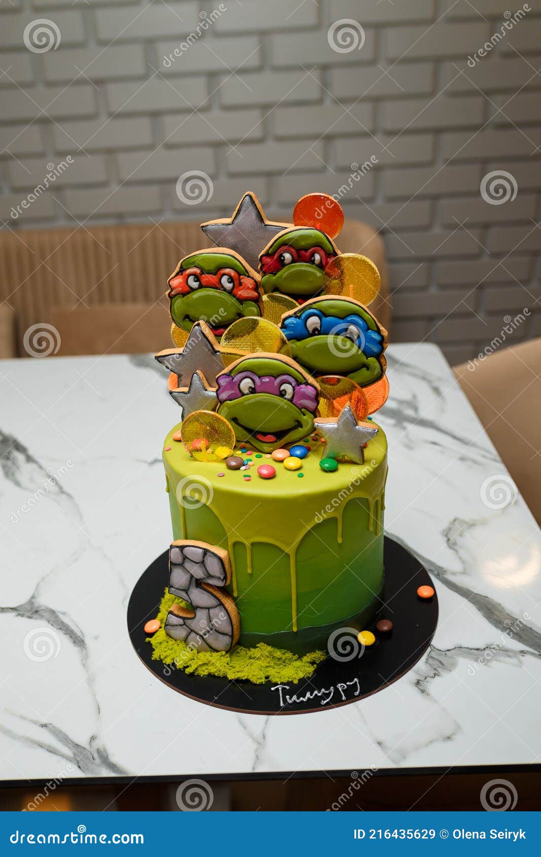 gâteau d'anniversaire: tortue ninja (Blog Zôdio)
