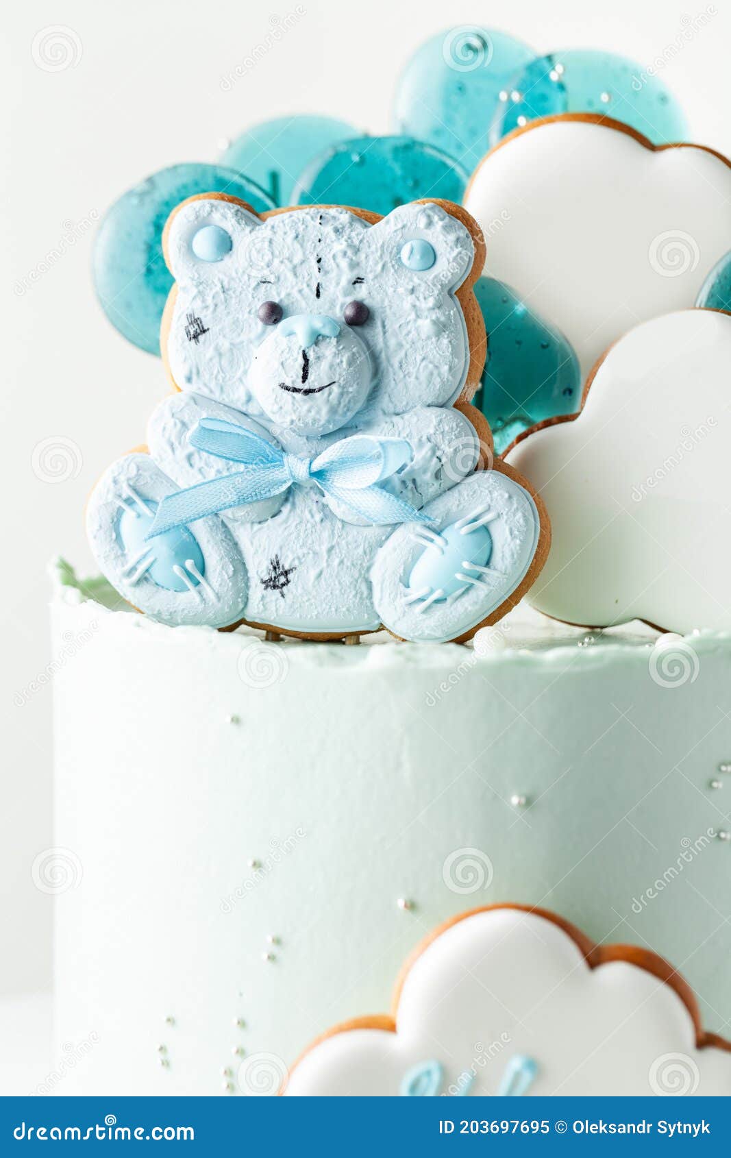 Décoration Gâteau Ours Bleu Teddy Ours Gâteau Décoration Gâteau