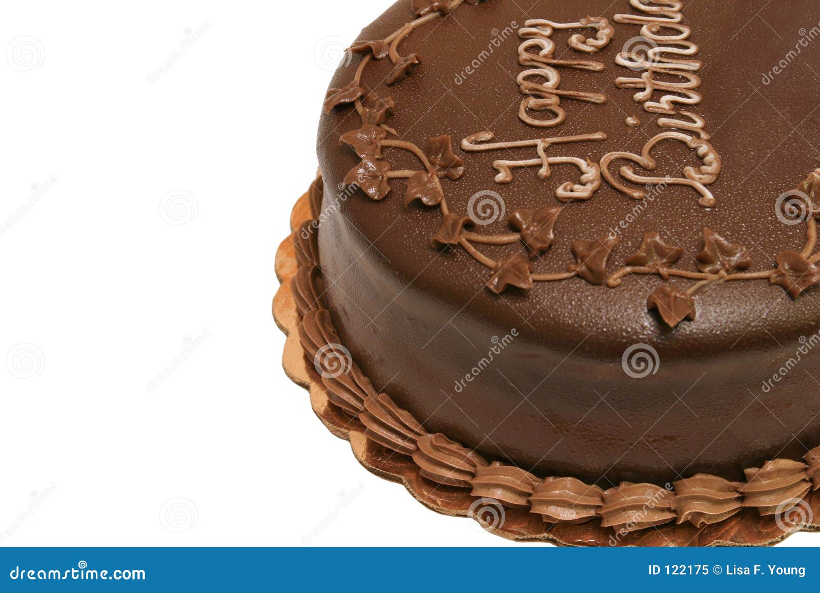 Gateau D Anniversaire Chocolat Image Stock Image Du Riche Dessert