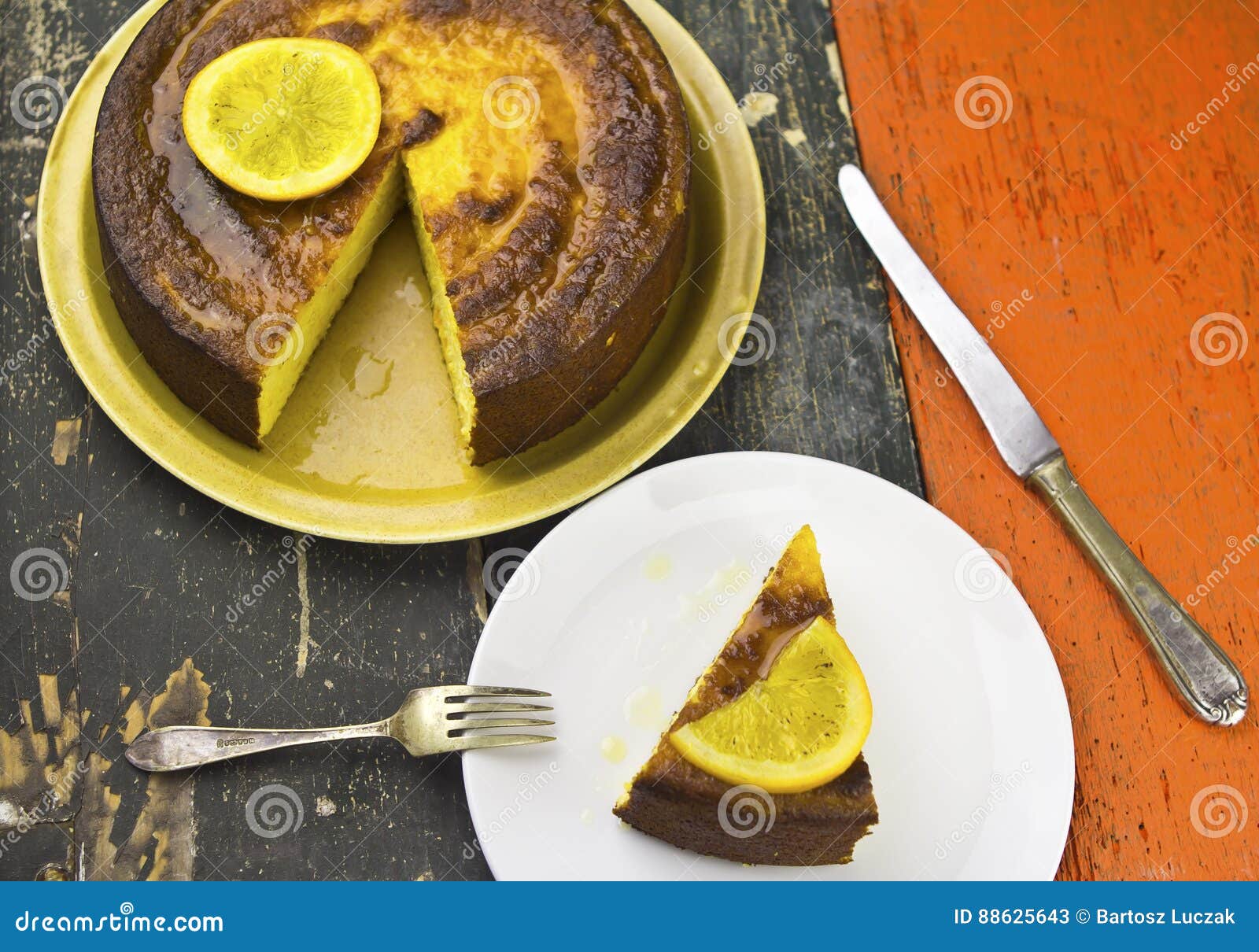 Gateau Marocain D Amande Orange Image Stock Image Du Facile Moite