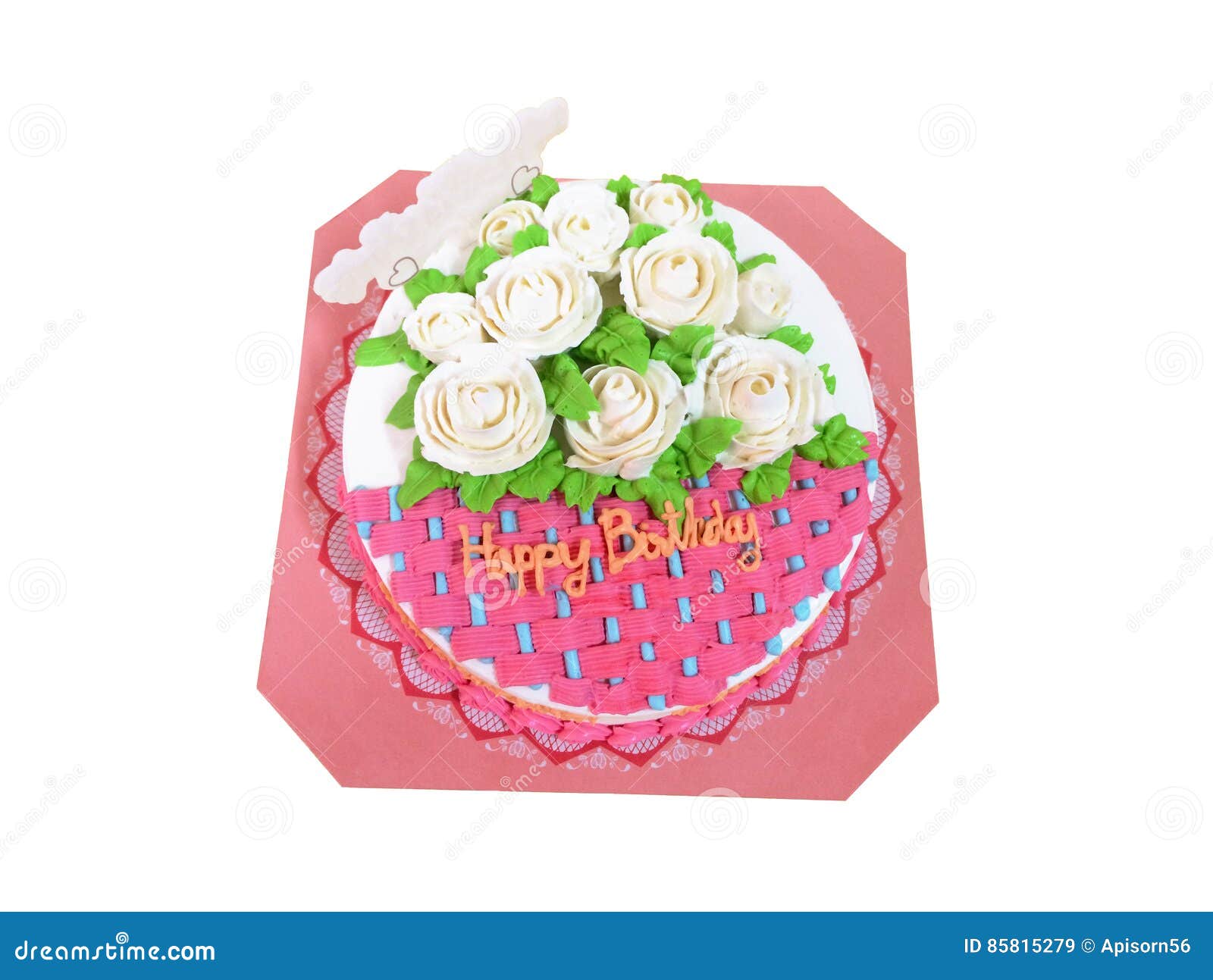 Gateau Rose Creatif Avec Les Roses Blanches D Isolement Celebration De Joyeux Anniversaire Image Stock Image Du Isolement Avec Gateau Rose Creatif Avec Les Roses Blanches D Isolement Celebration De Joyeux Anniversaire Image Stock Image Du Isolement Avec