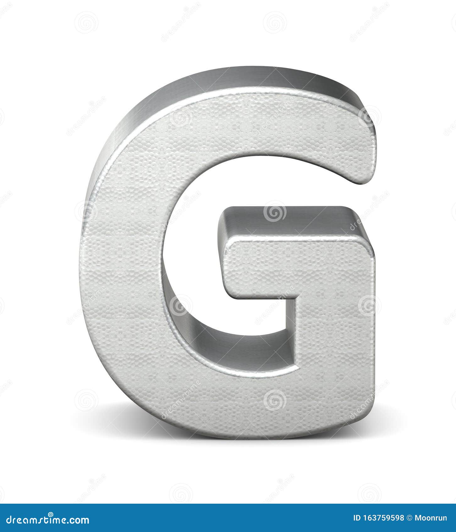 G-Buchstaben silber 3d stock abbildung. Illustration von silber