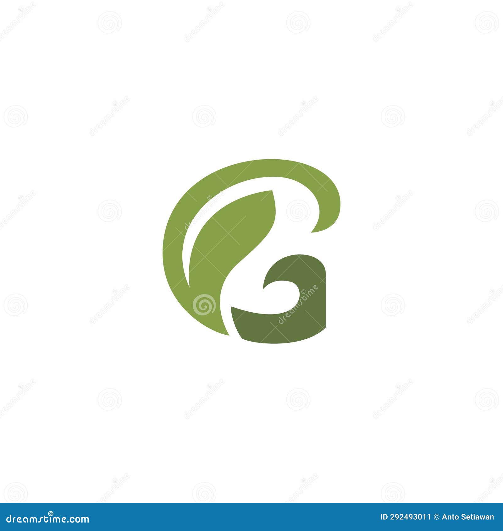 G Leaf Vector Logo. Eco Logo Stock Illustration Illustration of