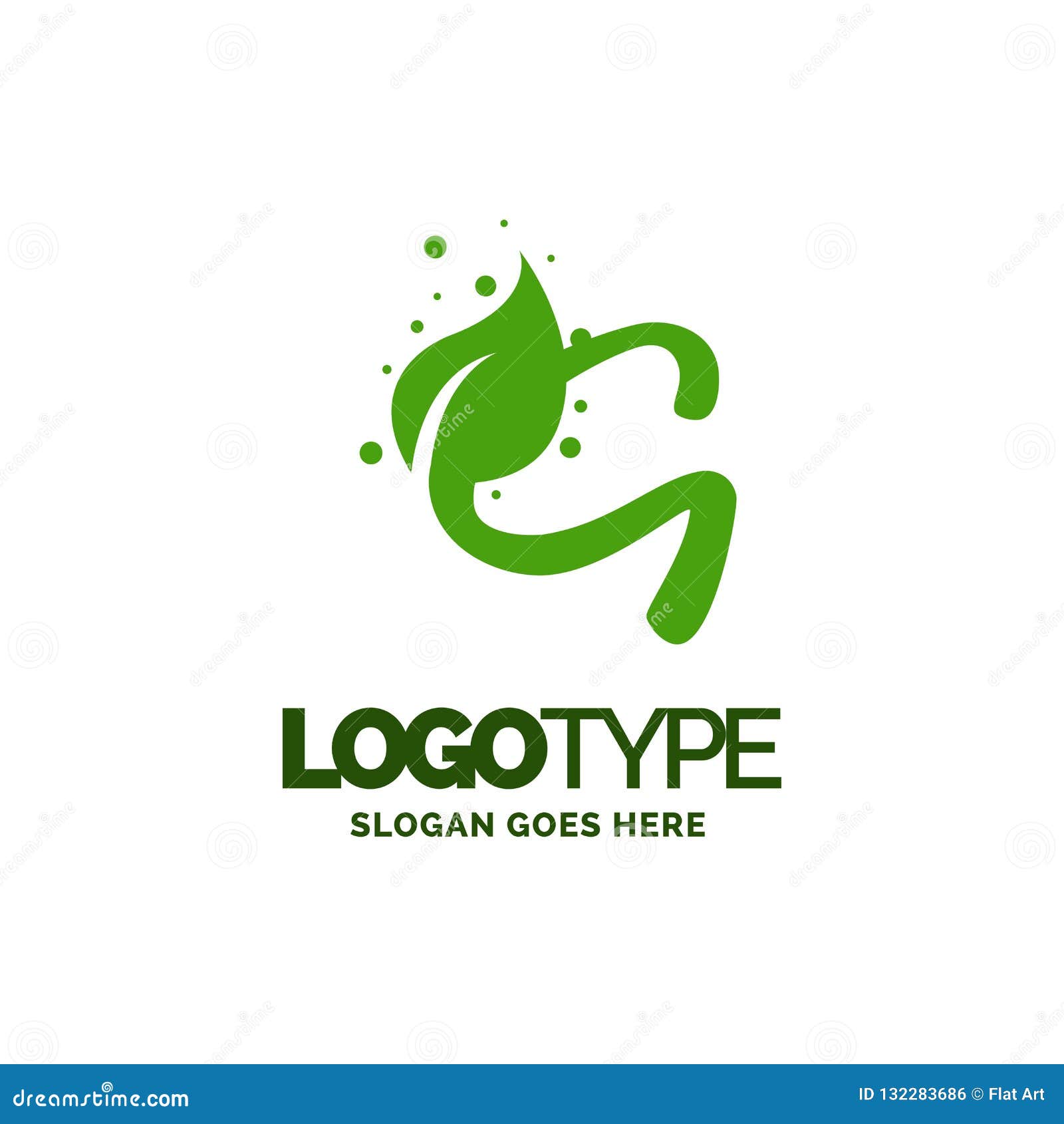 G Logo With Leaf Element Nature Leaf Logo Designs Simple Leaf Stock Vector Illustration Of Business Element