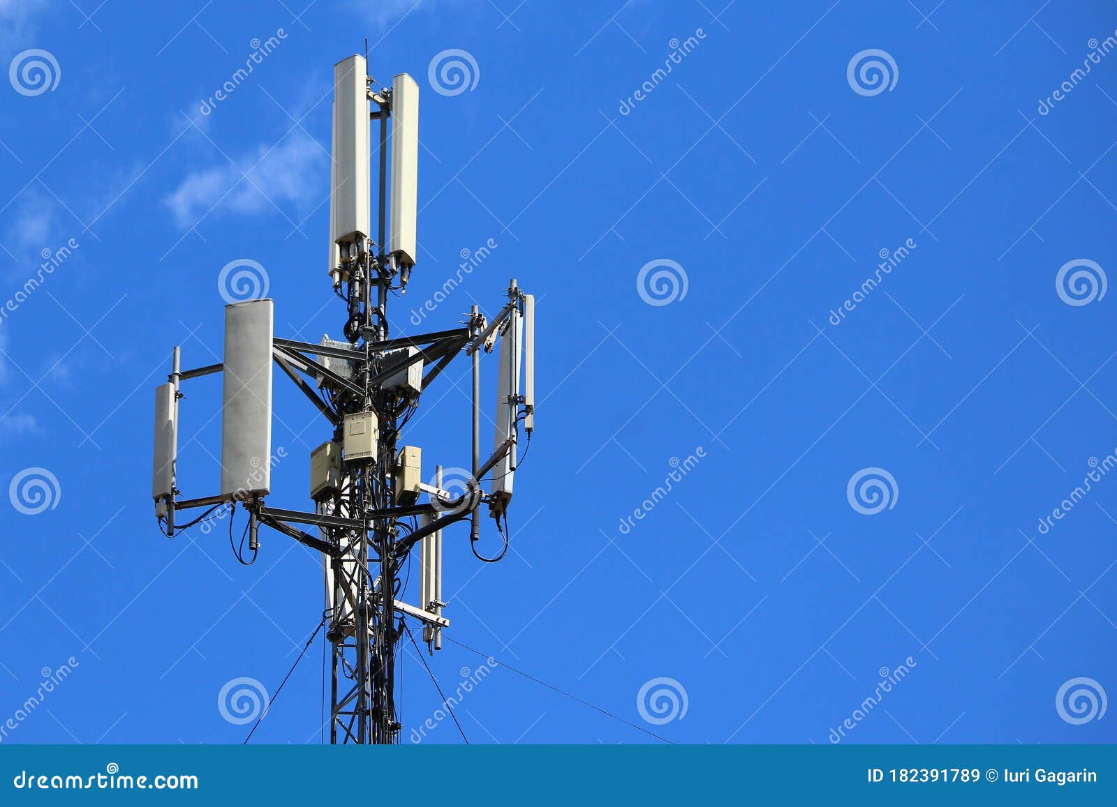 5g mobile phone tower. high speed broadband