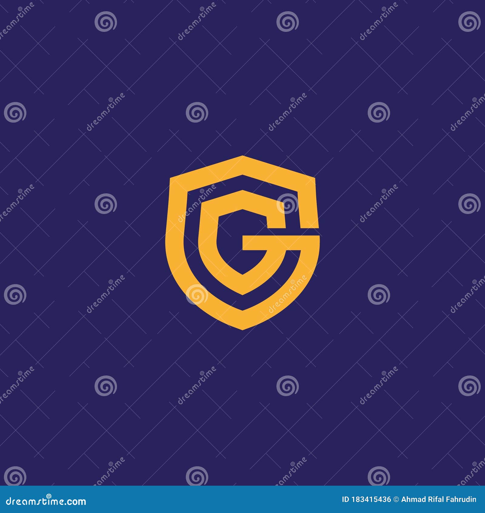 G Shield Logo . Letter G in the Shield . Strong and Bold Logo Design
