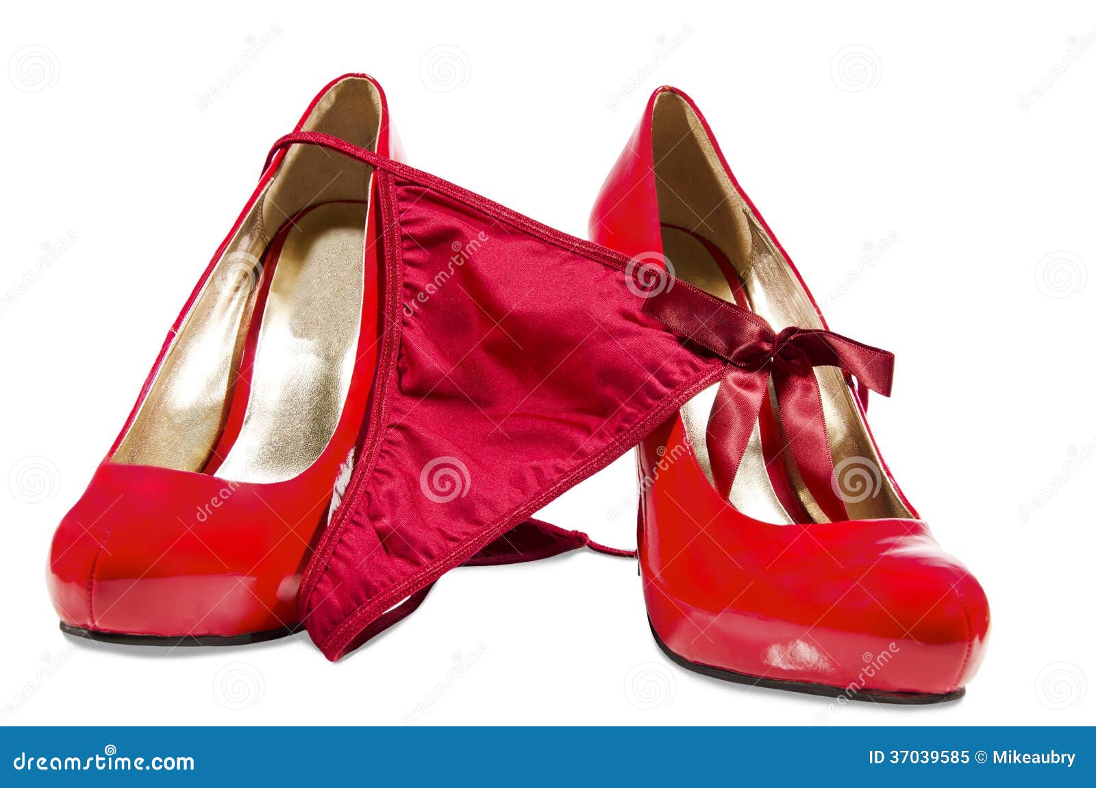 G string and high heels stock image. Image of lingerie 37039585
