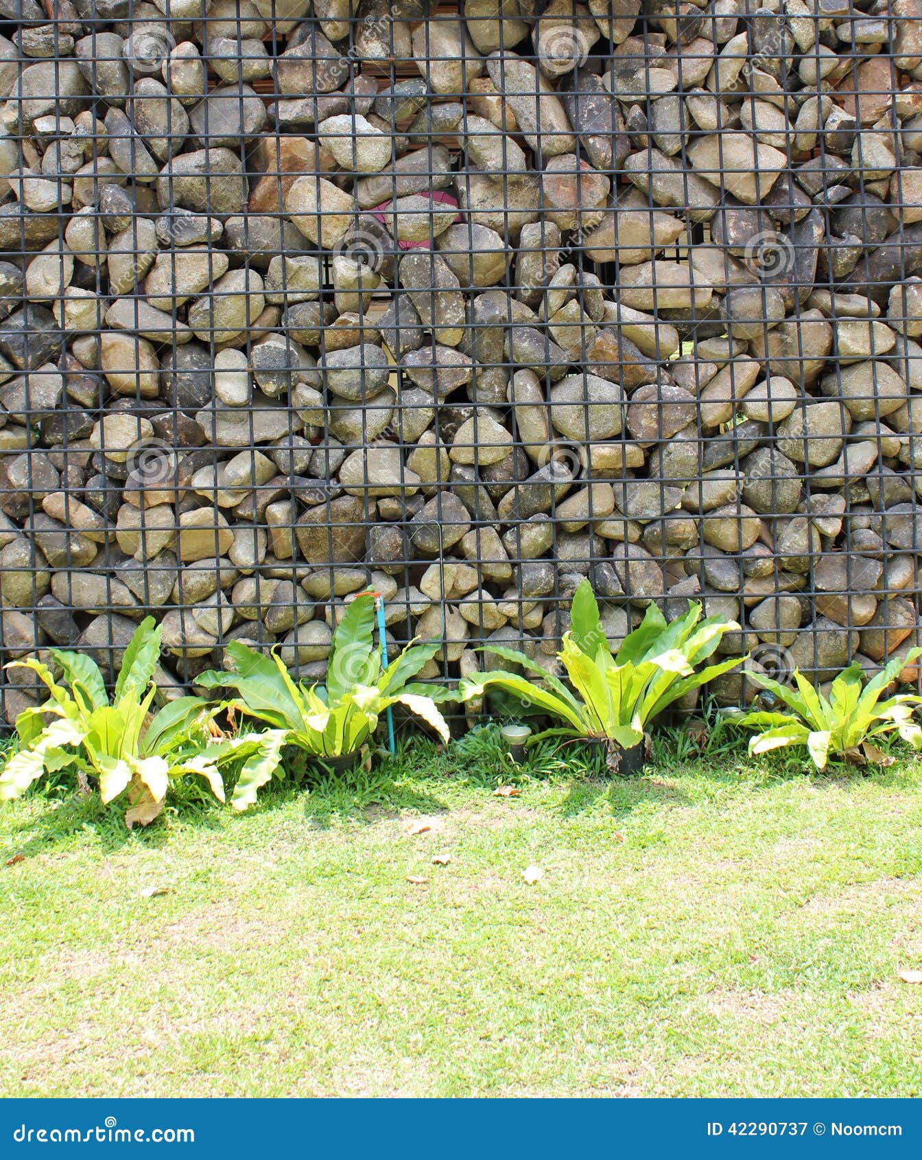 Gabion retaining wall stock image. Image of frame, construction 42290737