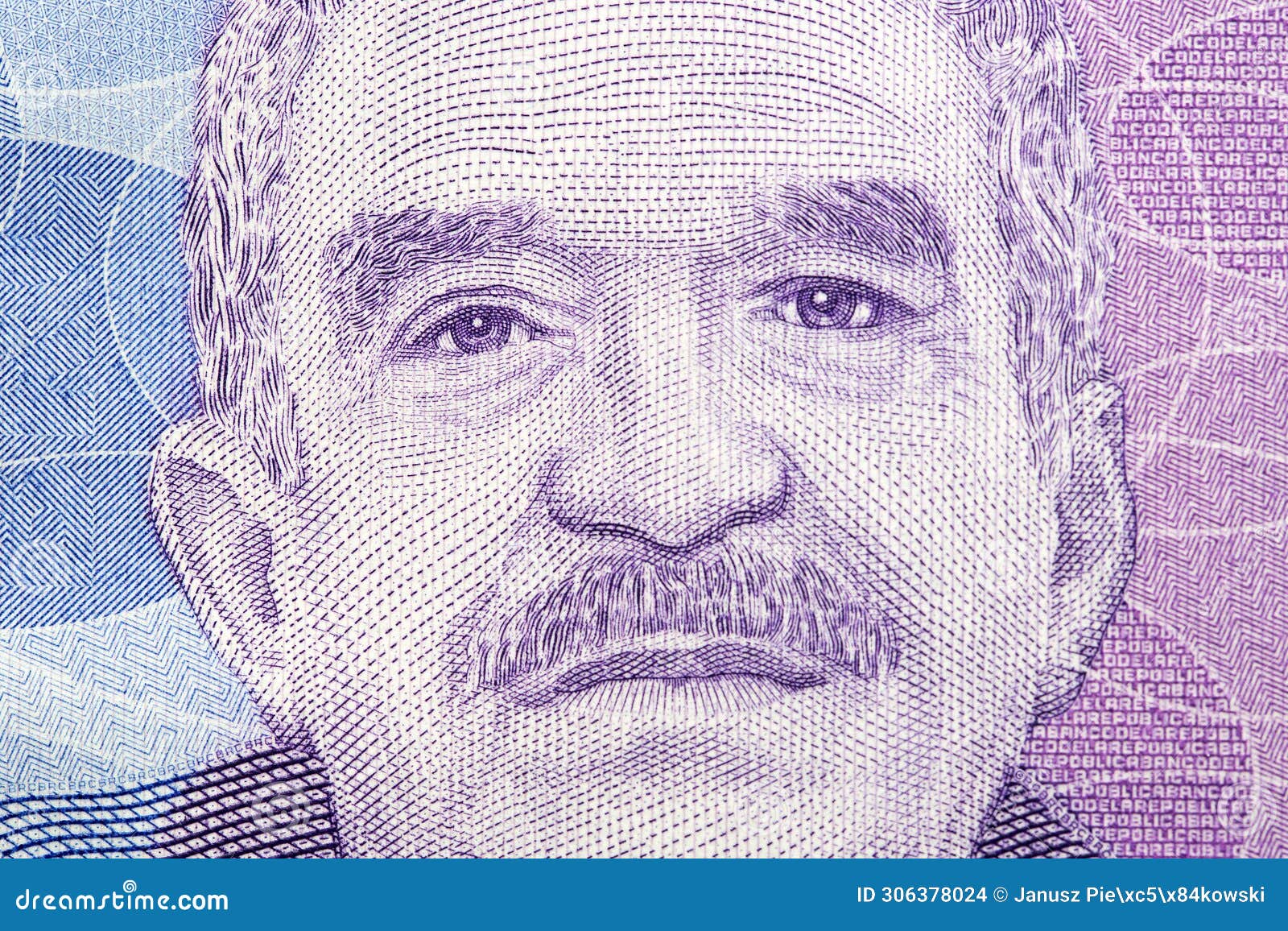 gabriel garcia marquez a closeup portrait from colombian money