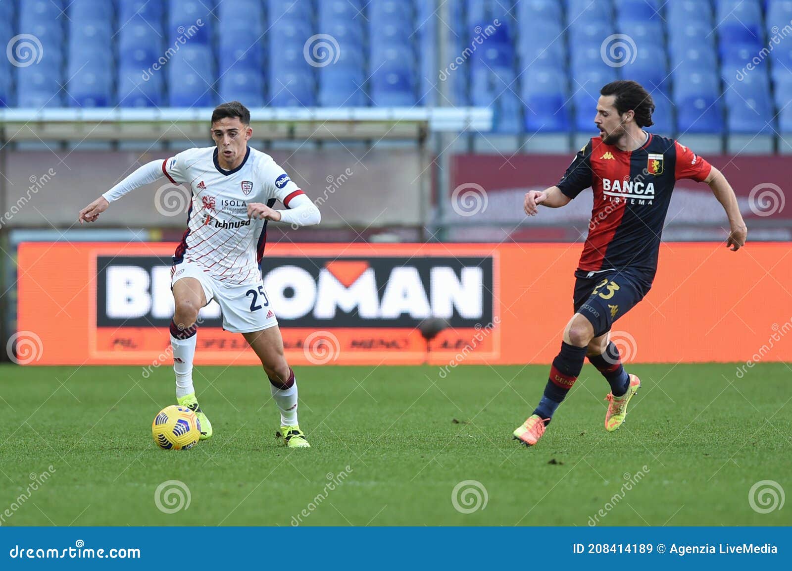 Genoa CFC Vs Cagliari Calcio Editorial Image - Image of italy