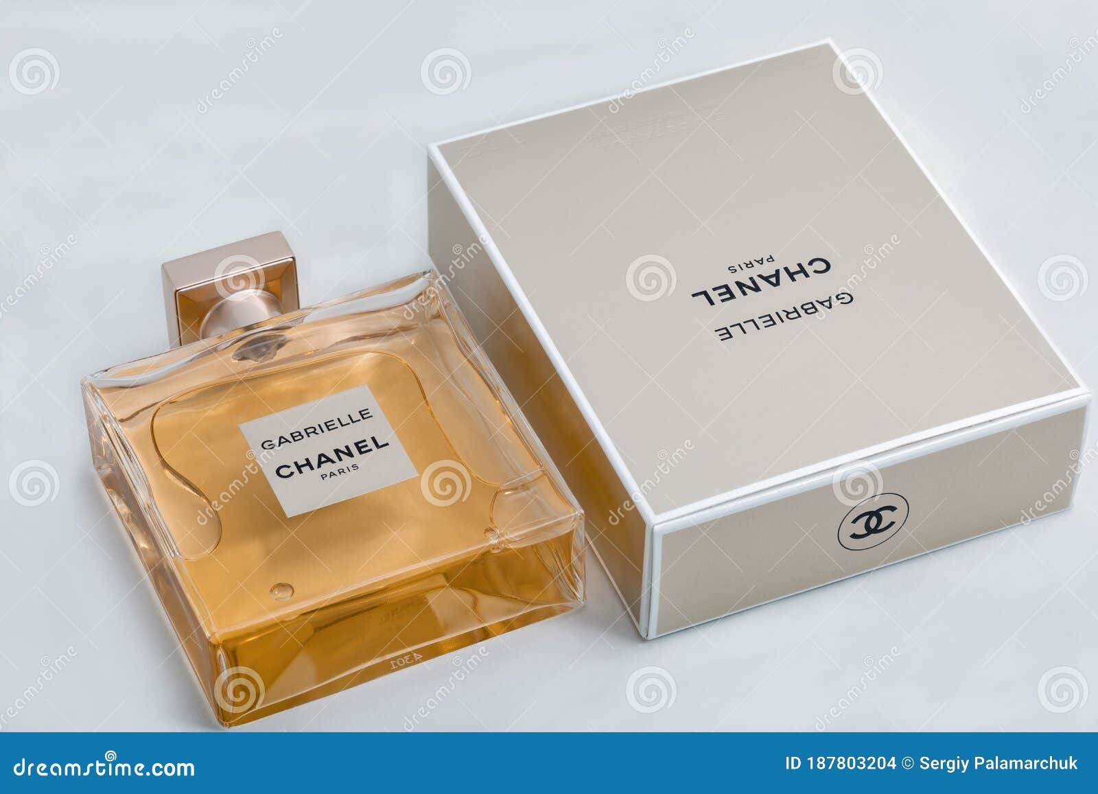 Gabrielle Chanel Paris Perfume Bottle and Box Against White Editorial Stock  Image - Image of illustrative, installation: 187803204