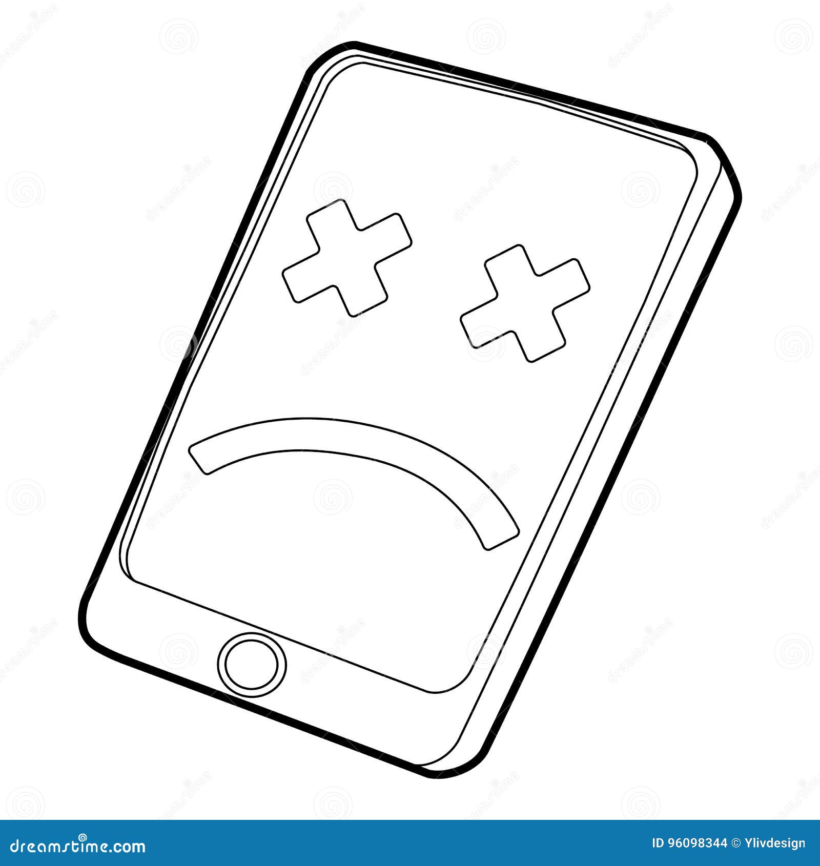 Gadget Broken Icon, Outline Style Stock Vector - Illustration of ...