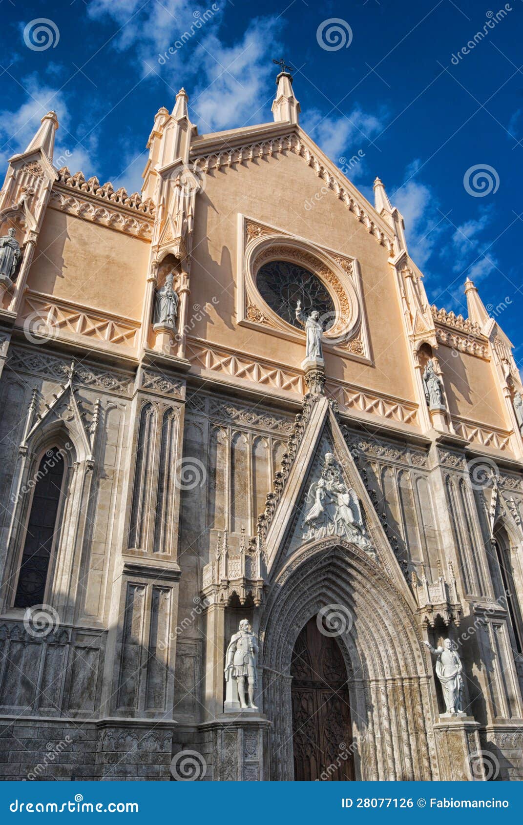 Gaeta Cathedral Front View stock photo. Image of construction 28077126