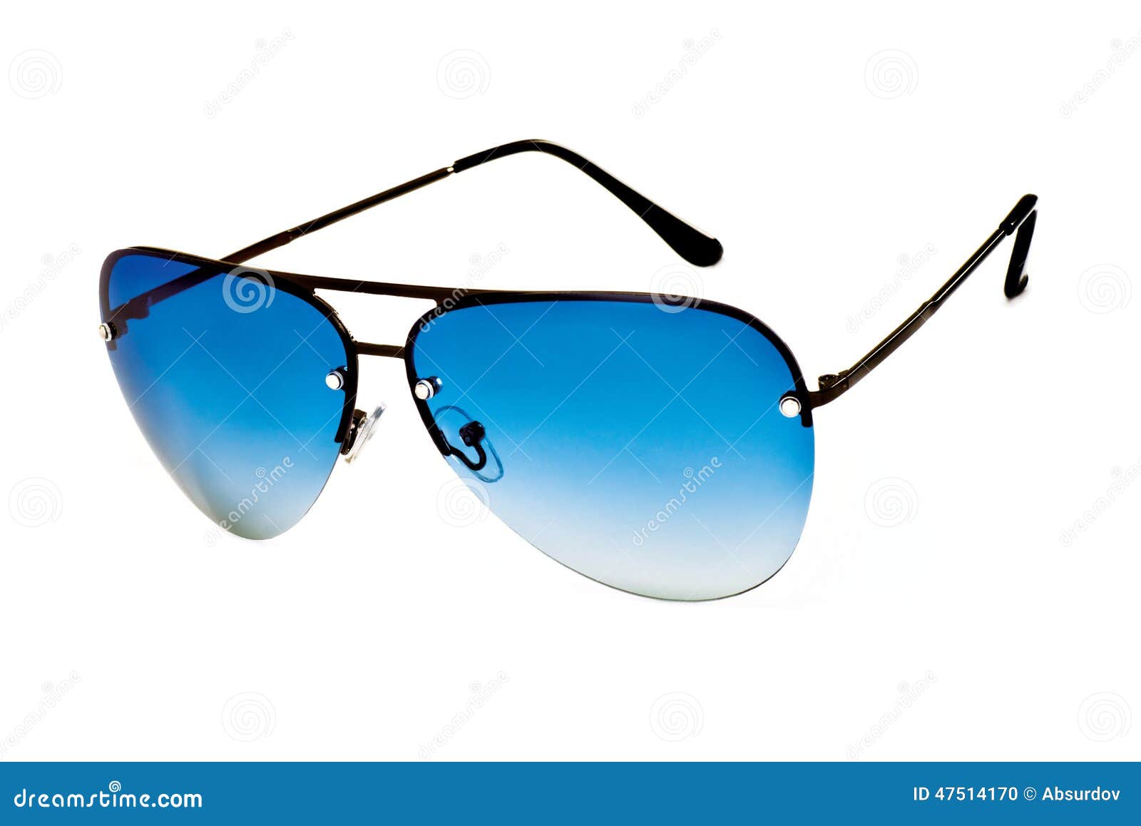 Gafas De Sol Elegantes De La Moda Con Las Azules Foto de archivo Imagen estilo, sunglasses: 47514170