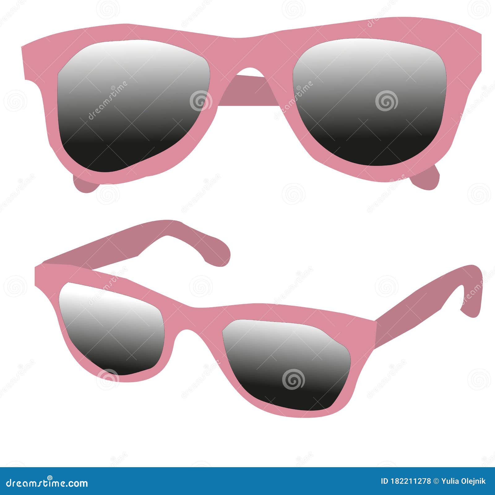 Gafas De Sol Rosadas Con Gafas Oscuras Dibujo Vectorial De Gafas  Ilustración del Vector - Ilustración de sunlight, sunglasses: 182211278
