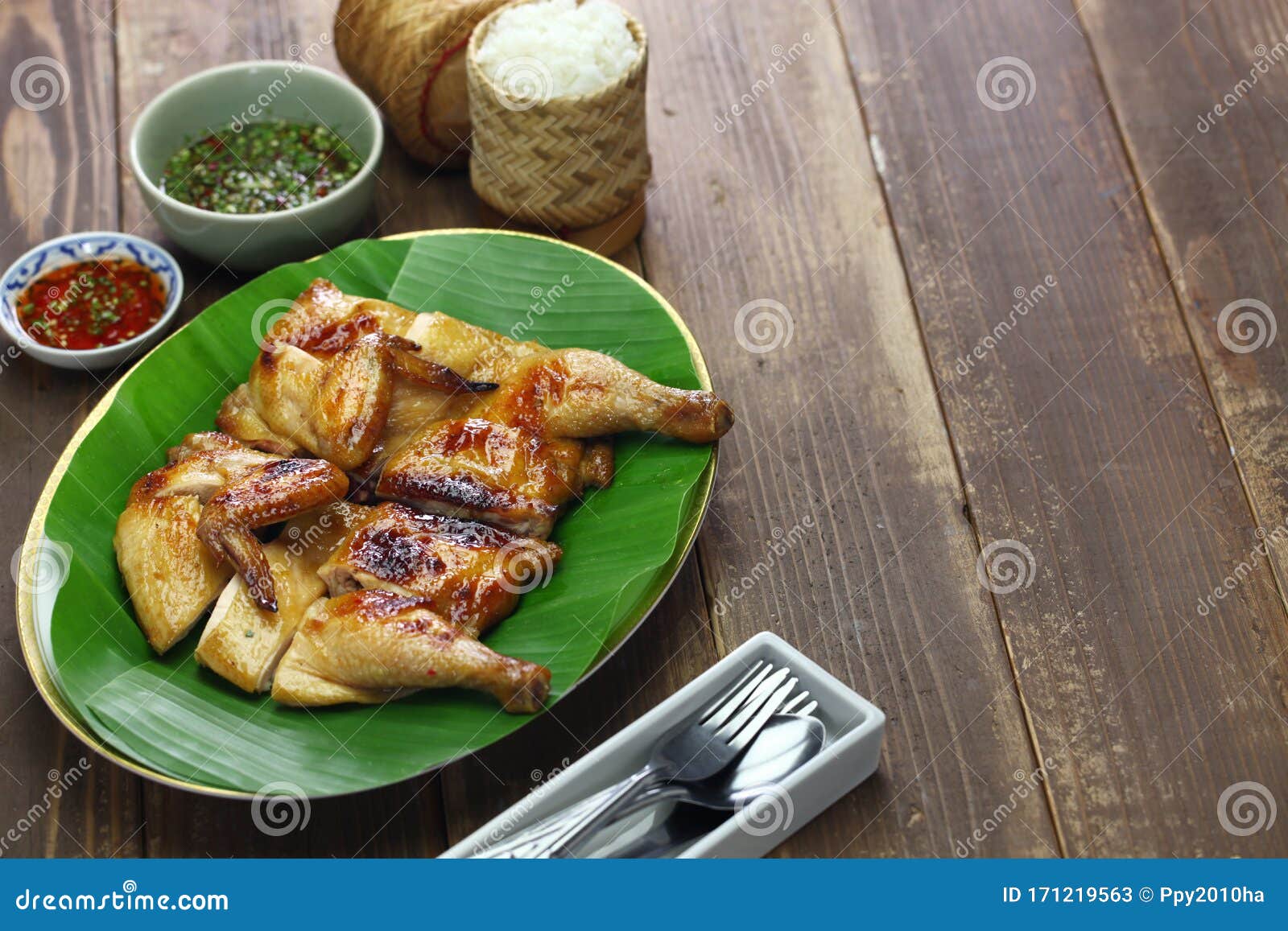 gai yang, thai style grilled chicken