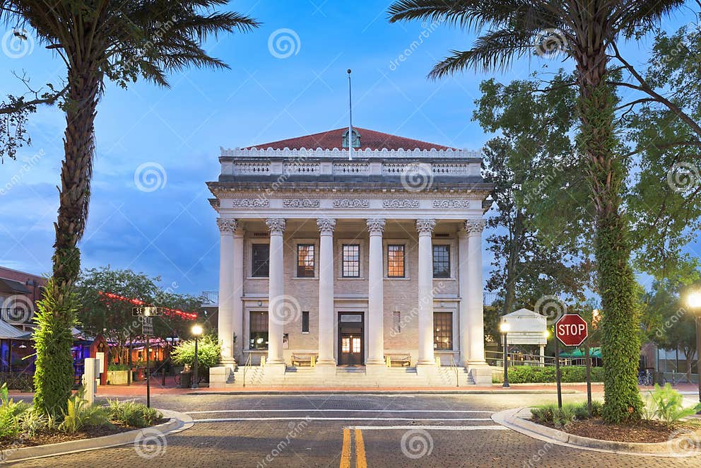 Gainesville, Florida, USA Downtown Stock Image - Image of america