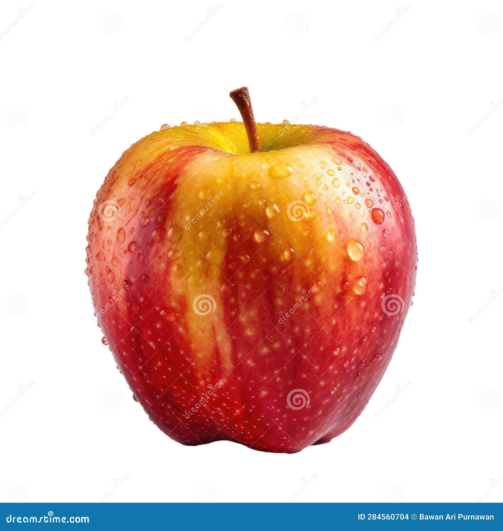 Gala Apple Fresh Red and Yellow Stock Illustration Illustration of