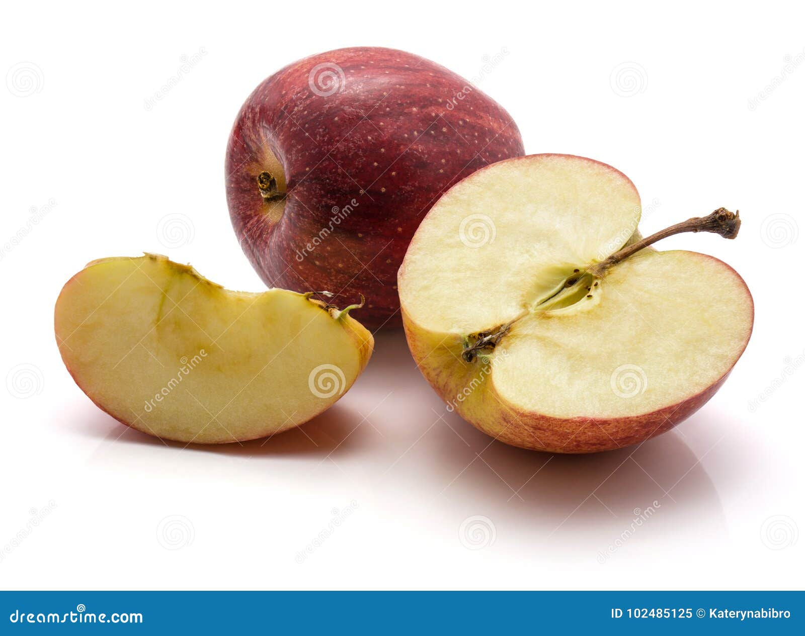 Gala Apples stock image. Image of apple, juicy, halved 102485125