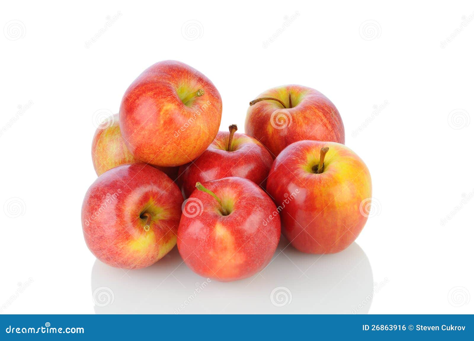 Gala Apples on White stock photo. Image of ripe, pile 26863916