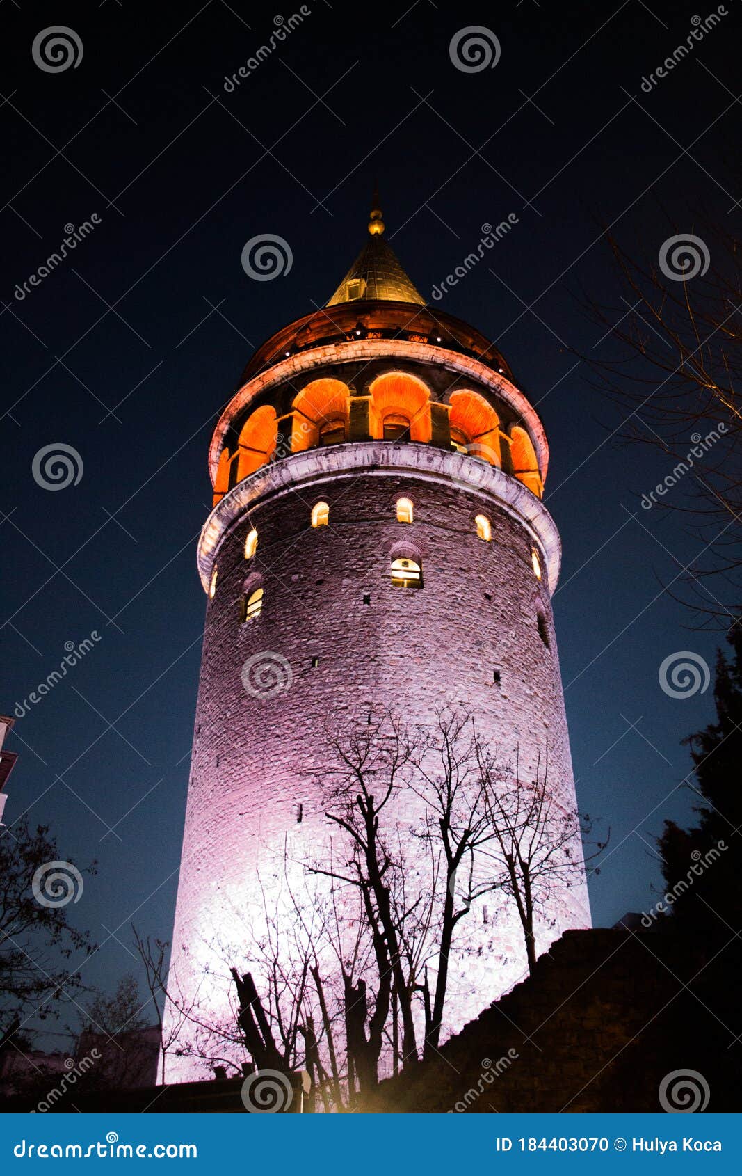 galata tower from byzantium times in istanbul