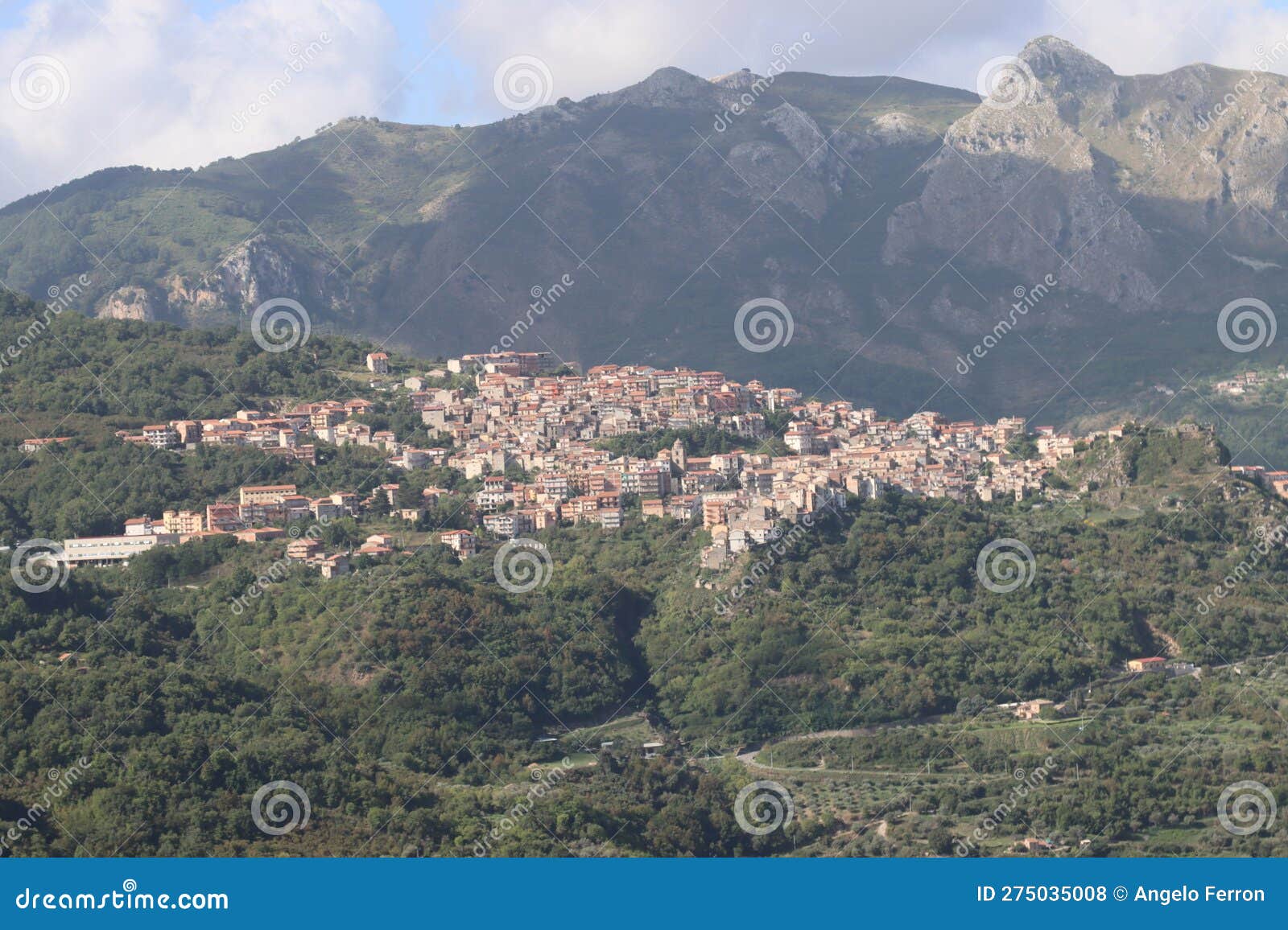 Galati Mamertino Messina Sicily Italy- Stock Photo - Image of dwellings ...