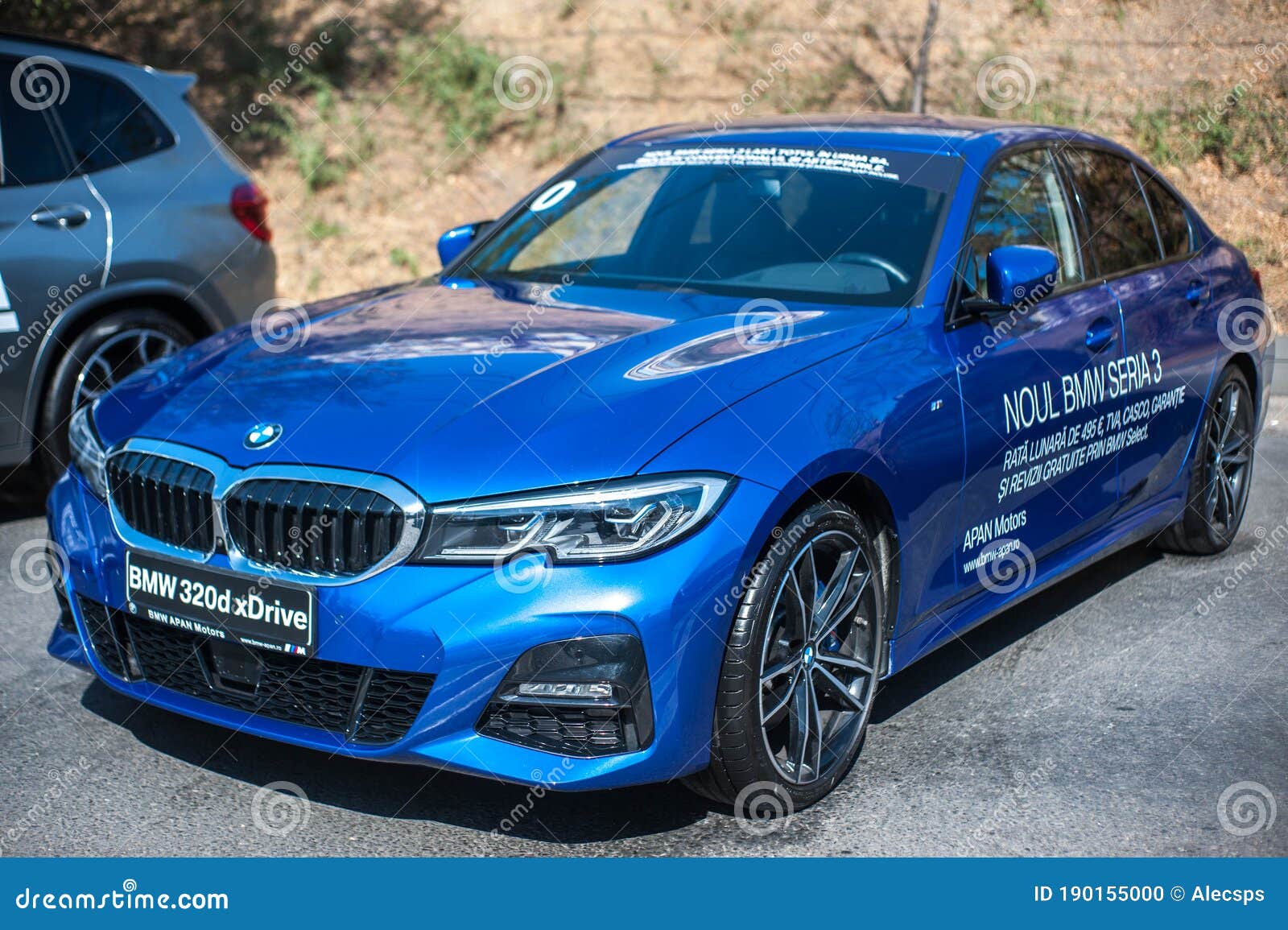 Galati, Romania - September 2019: Blue BMW 3 Series 320d XDrive G20 Facelift Front View Editorial Image - of 2020, romania: 190155000