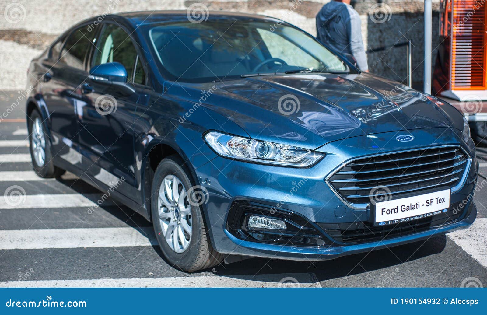 Galati, Romania - September 15, 2019: Blue Ford Mondeo MK5