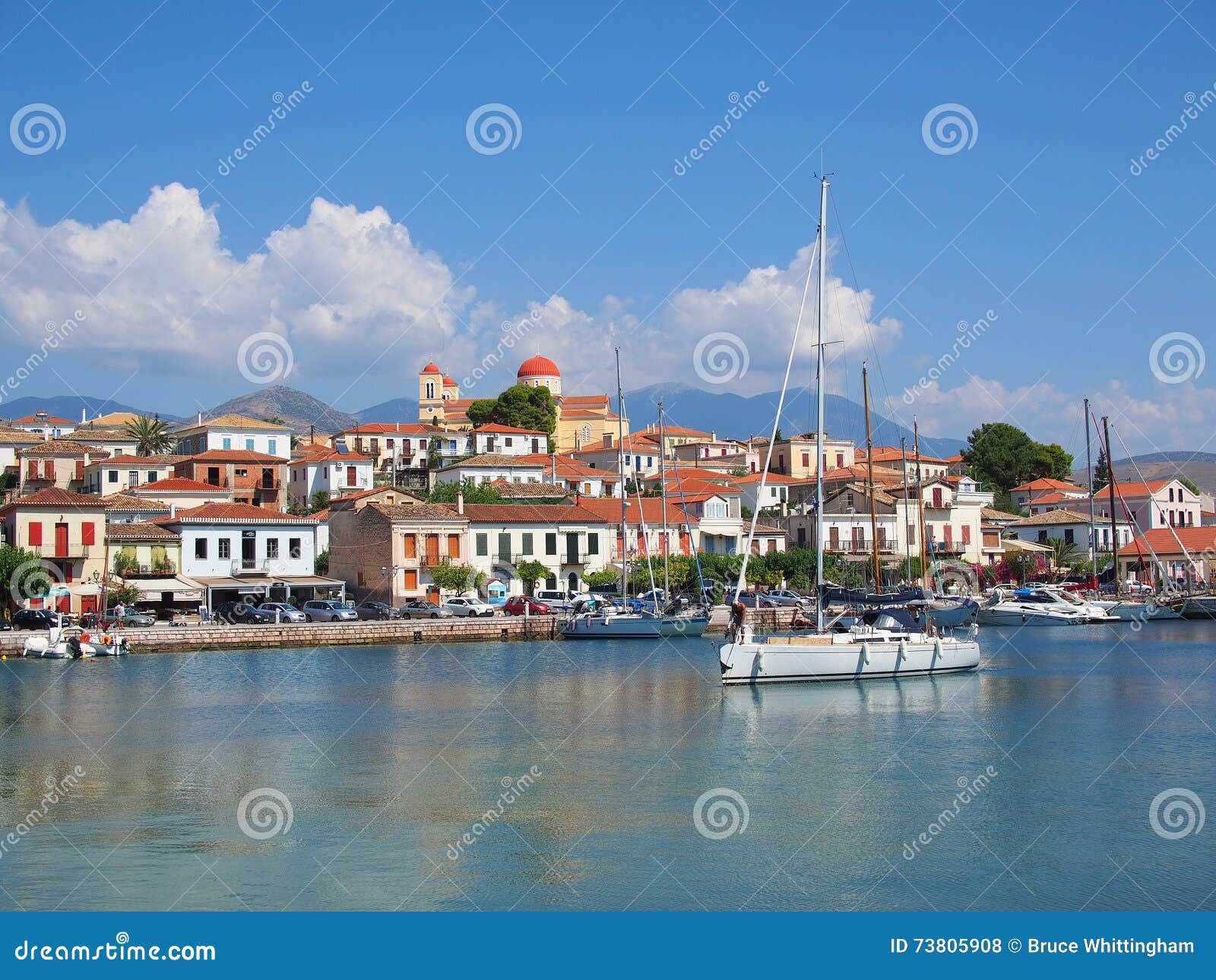 Galaxidi, Greece editorial stock photo. Image of historic - 73805908