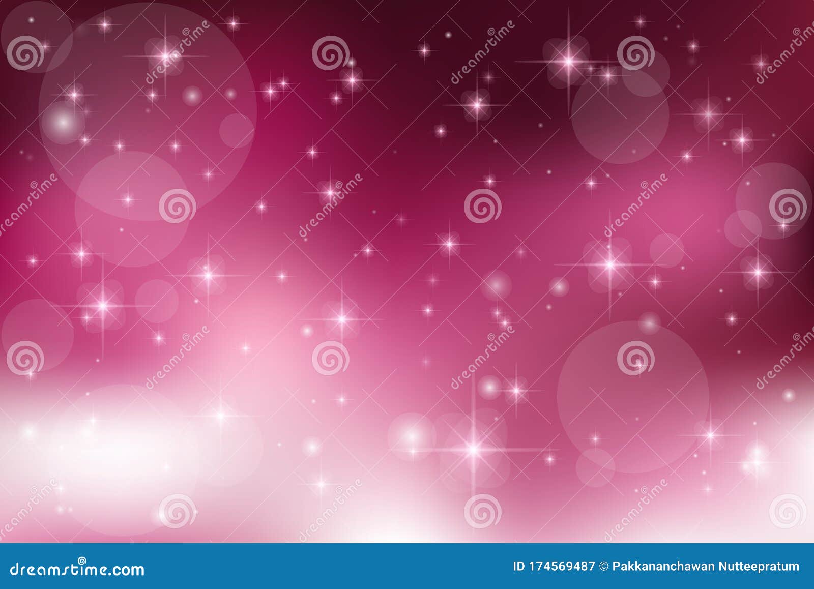 Galaxy Fantasy Background Of Cute Bright Star On Pastel Pink Color