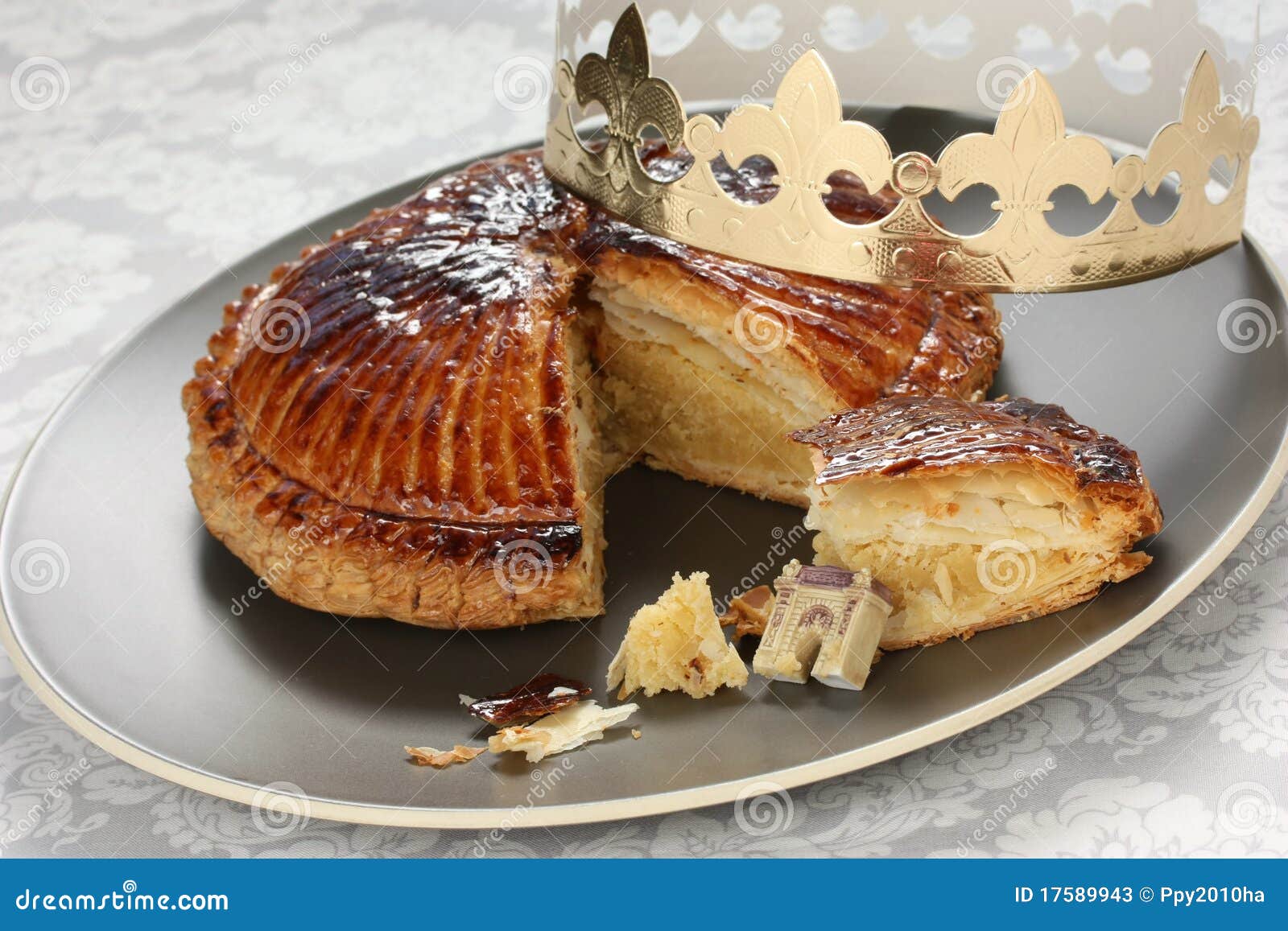 Galette Des Rois , King Cake Stock Image Image of holiday, brioche