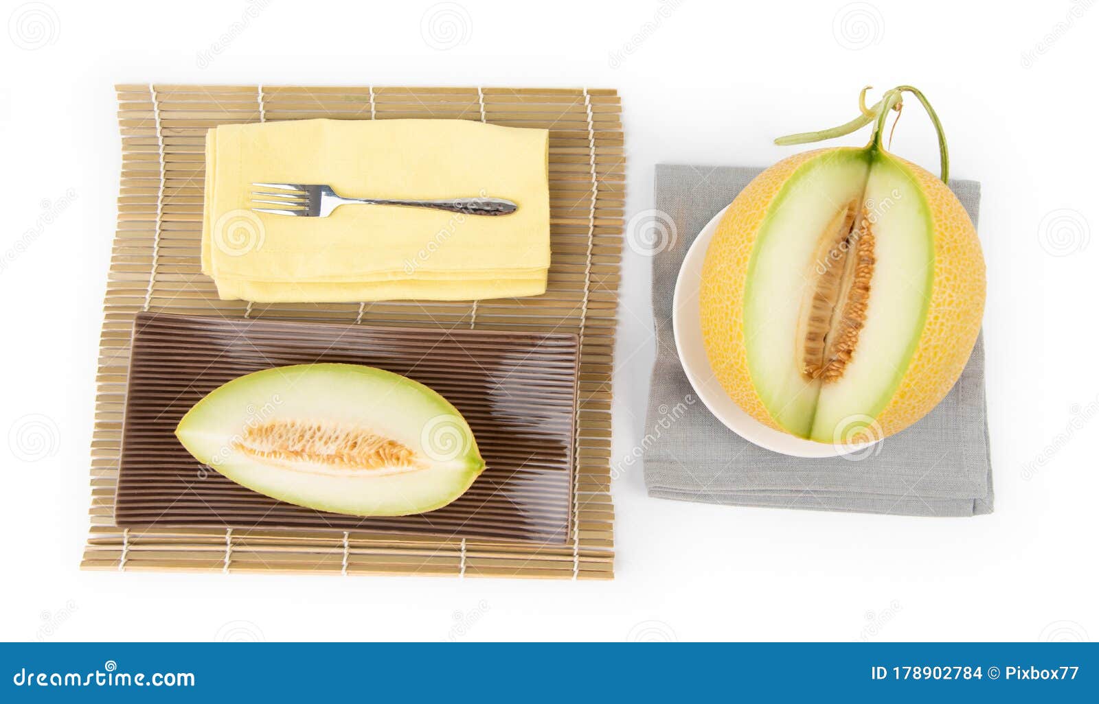 Galia melon ready to eat stock photo. Image of honeydew 178902784