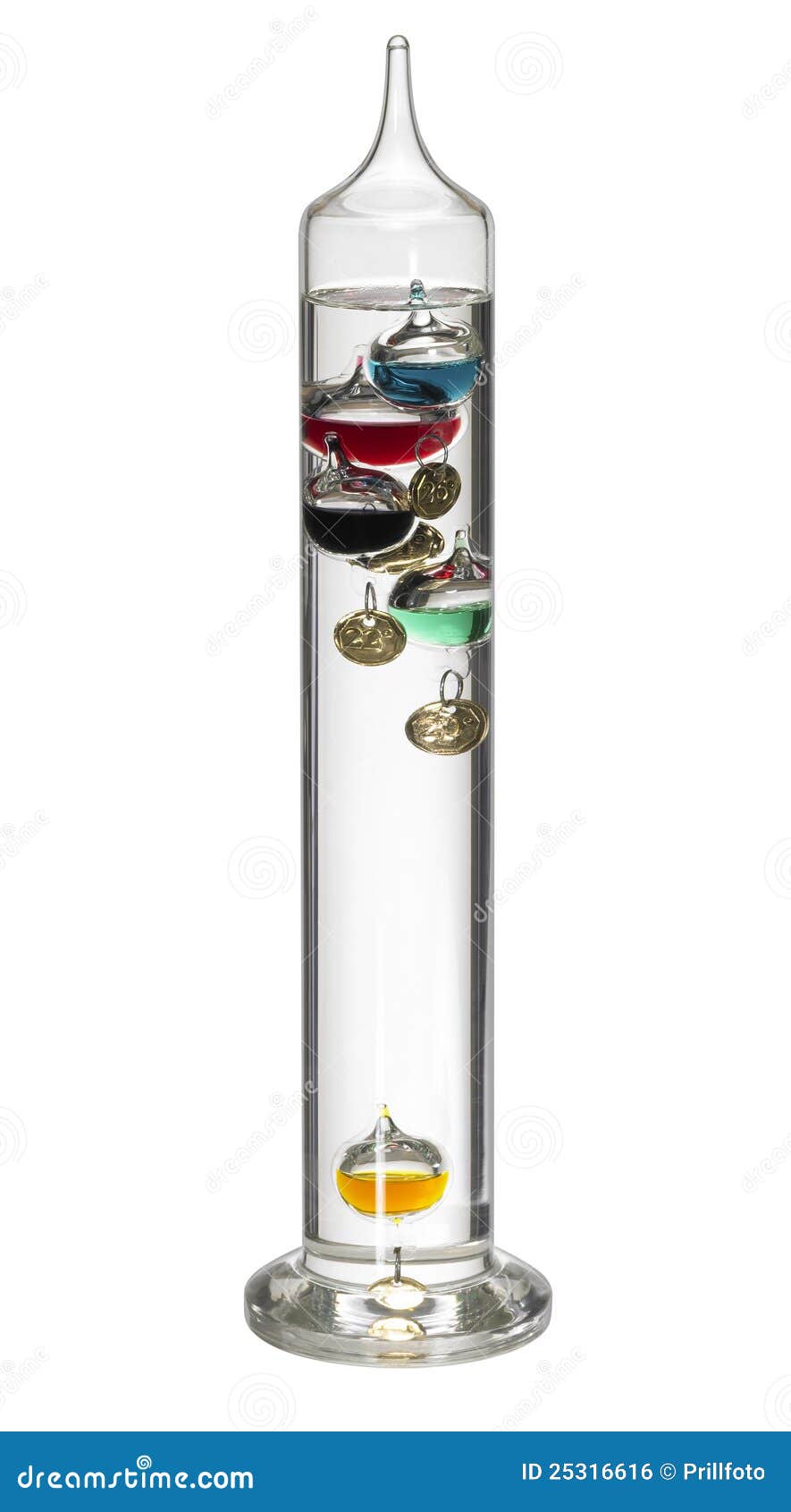 Galileo thermometer stock photo. Image of cold, definition 25316616