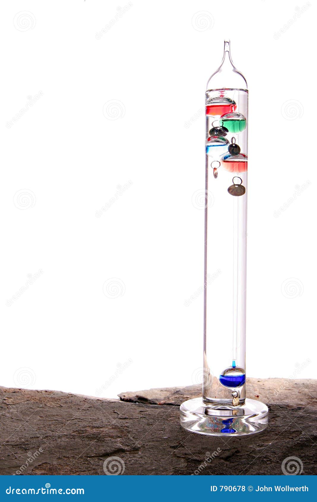 Galileo Thermometer Isolated Stock Photo Image of instrument