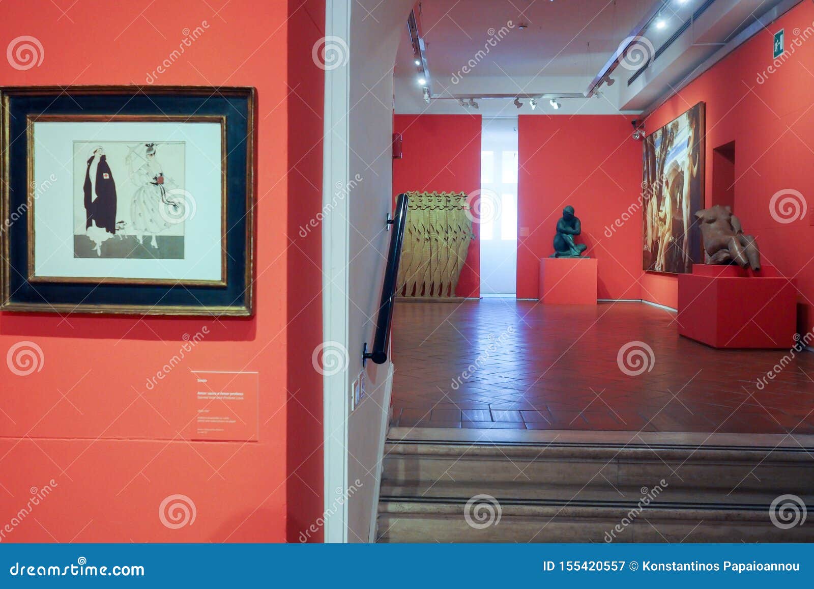 Galleri Av Modernt Och Samtida Konst I Rome Italien Redaktionell