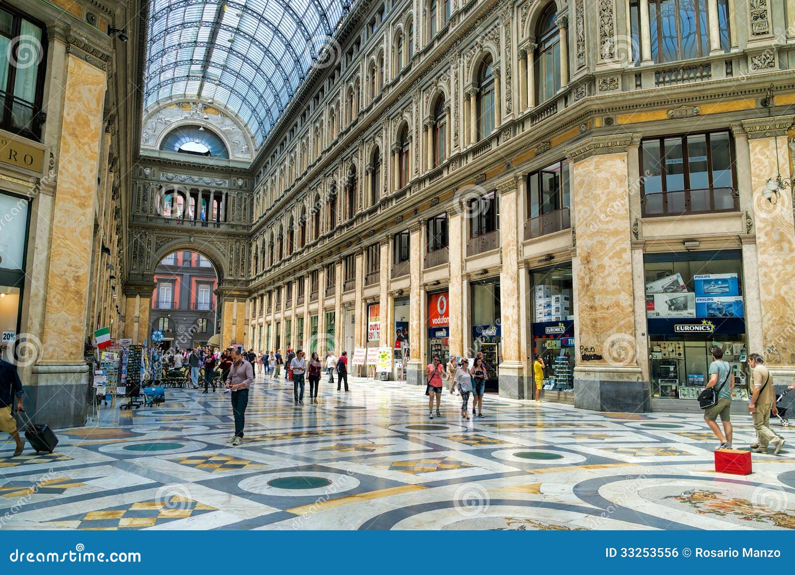 Shopping Gallery, Naples, Italy Editorial Photo - Image of decoration, commercial: 33253556