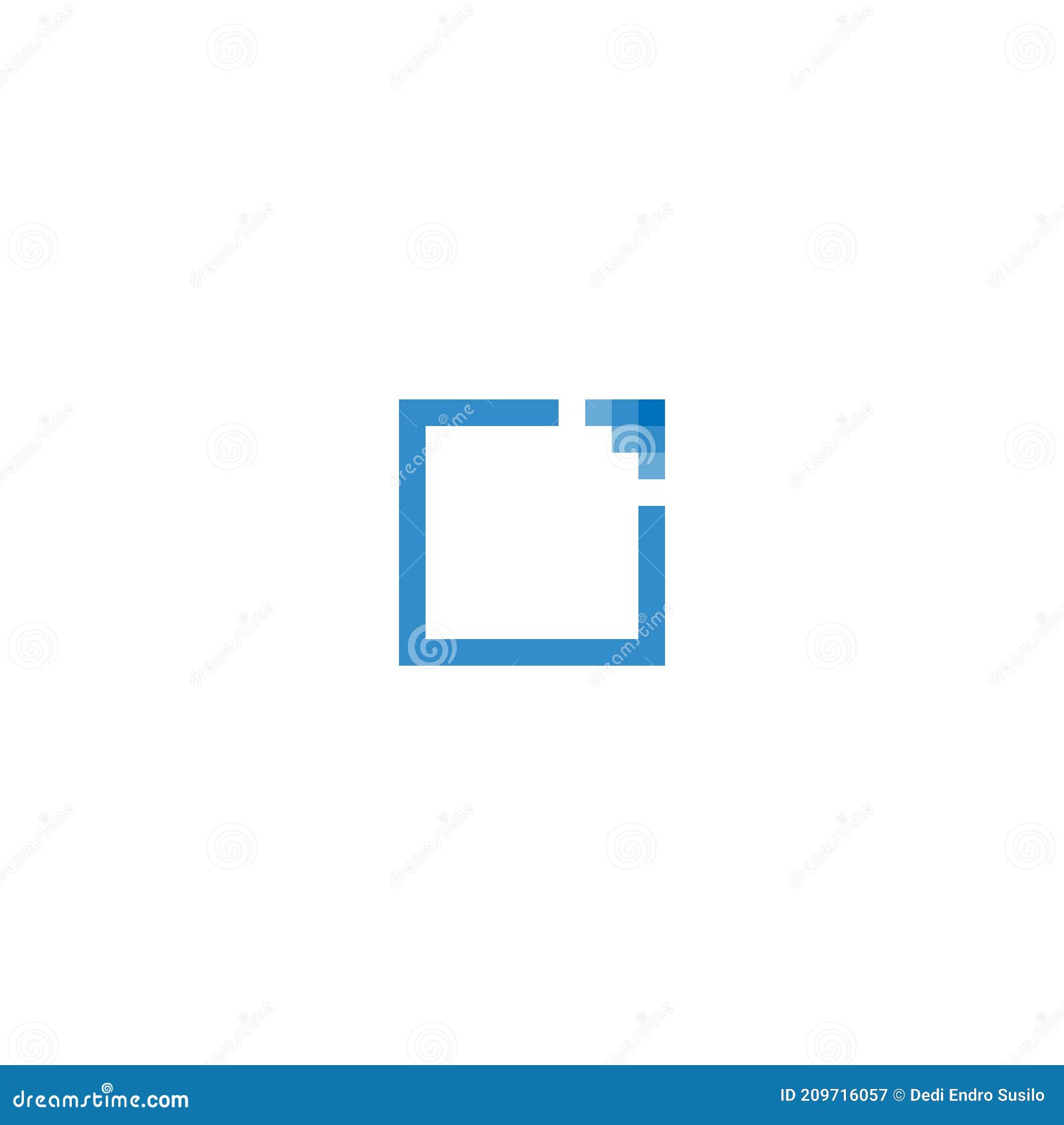 the gallery frame logo describes a square frame