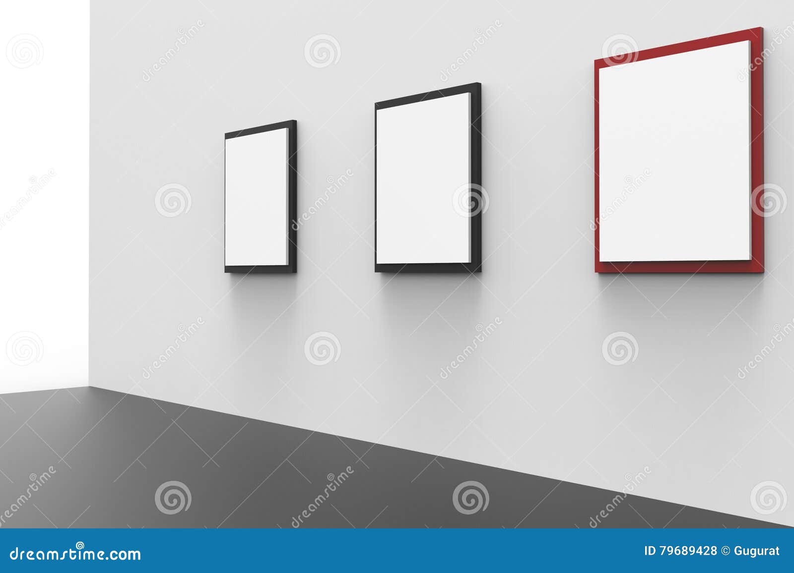 Gallery Minimal Display And Museum Three Picture Frame 