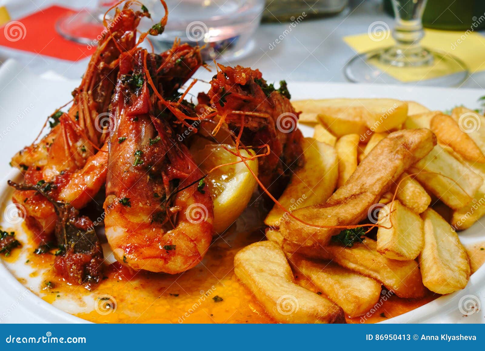 Gambas King shrimps stock image. Image of gambas, prawn 86950413