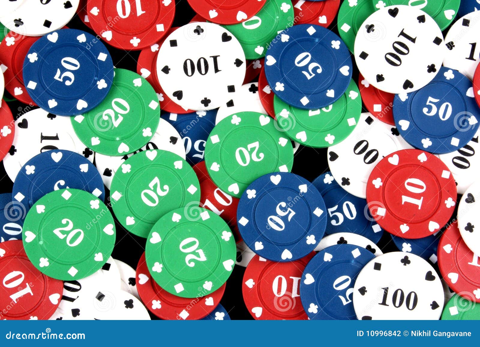 Gambling Chips stock photo. Image of chips, casino, gambling 10996842