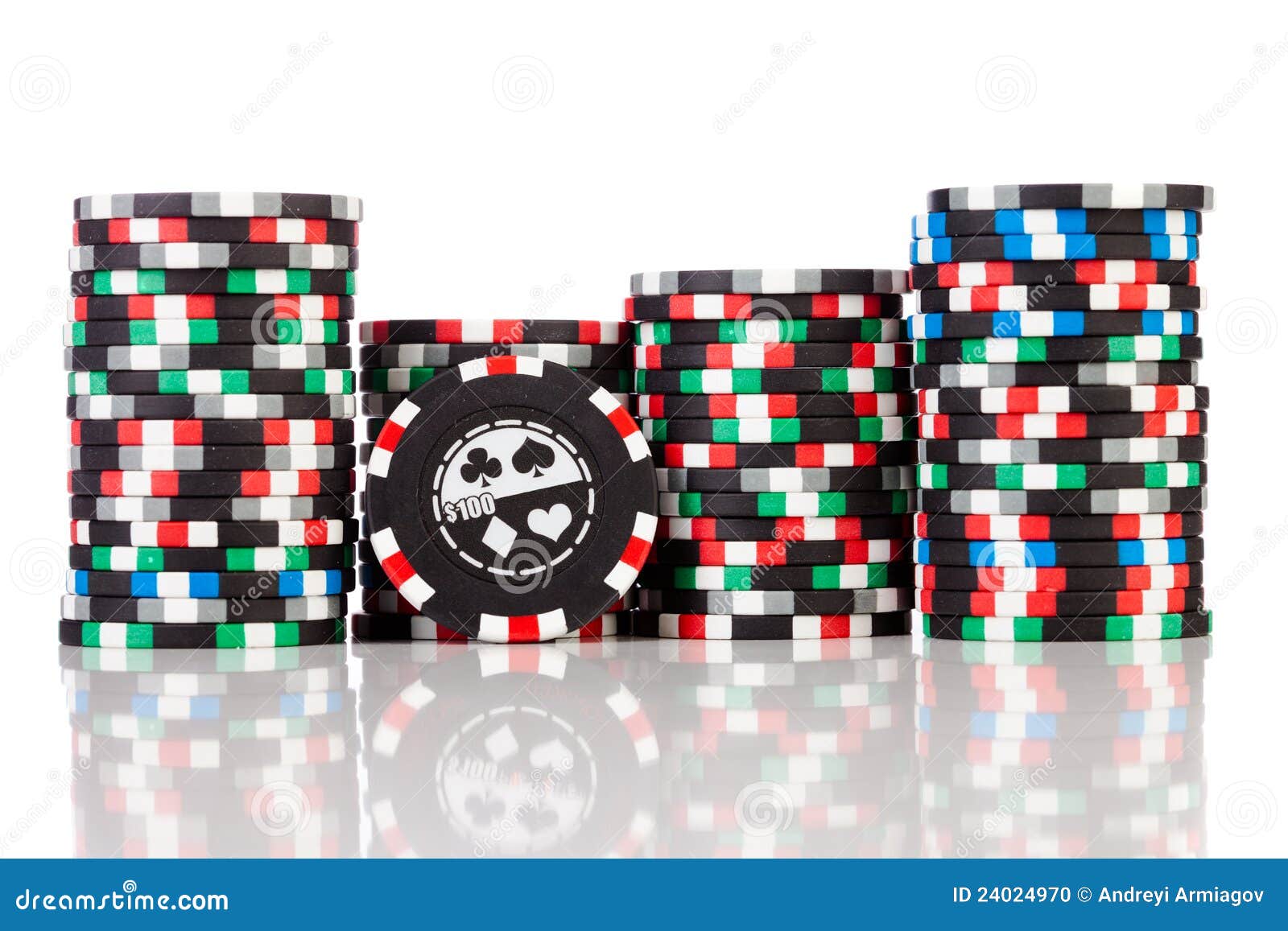 Gambling chips stock photo. Image of gamble, poker, table 24024970