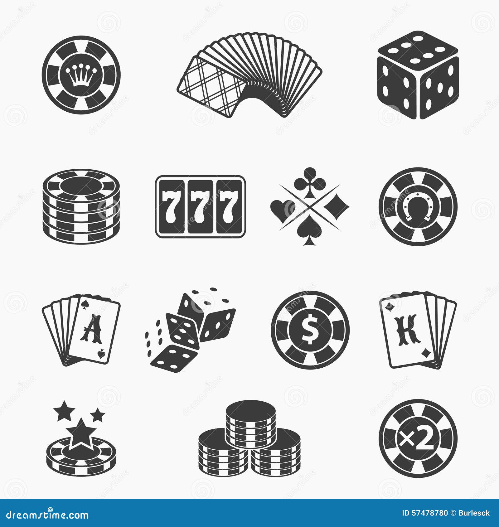 Poker Icons Black Flat Design Vector Illustration Stock Illustration   Download Image Now  iStock