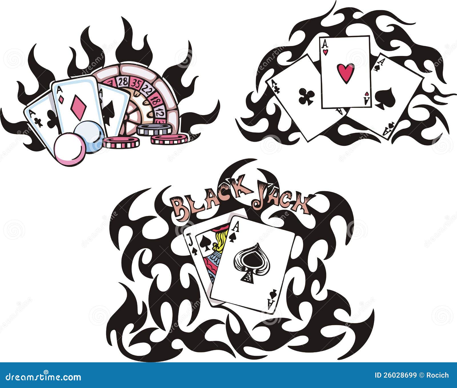 Gambling playing cards stock vector. Illustration of illustration