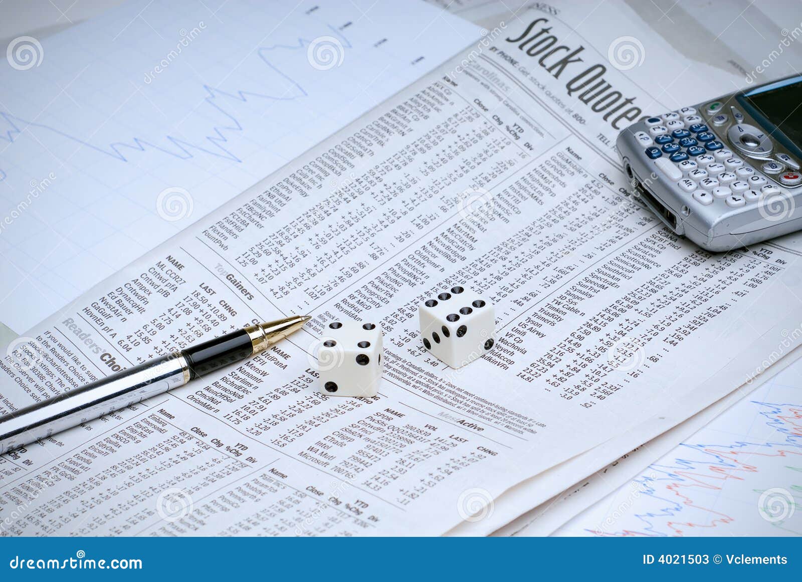 Gambling On Stocks Picture. Image 4021503