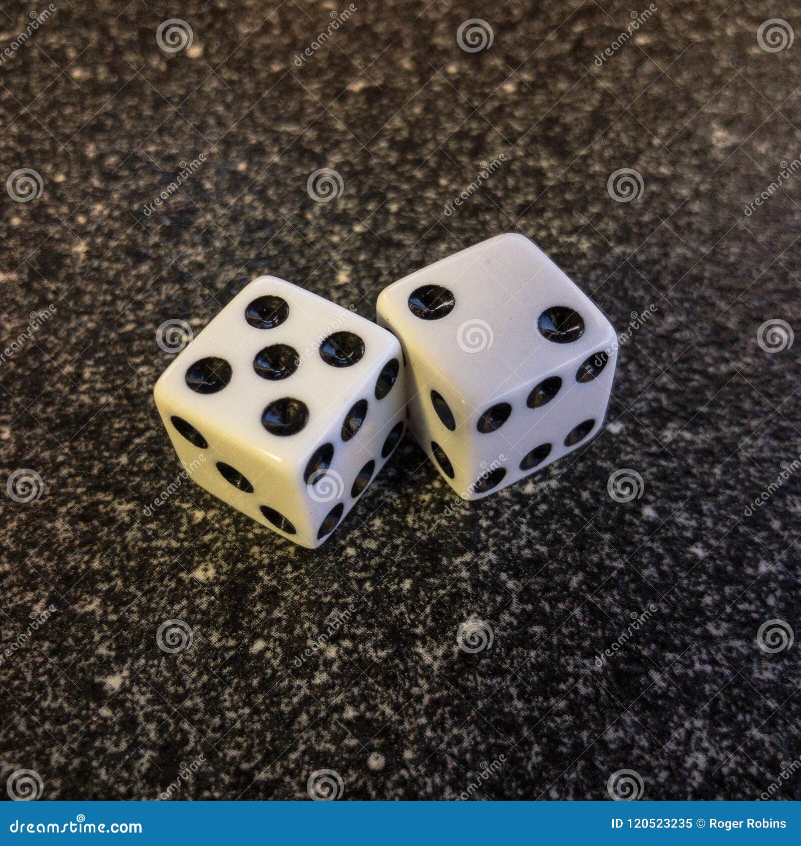 Two dice roll seven stock image. Image of roll, seven - 120523235