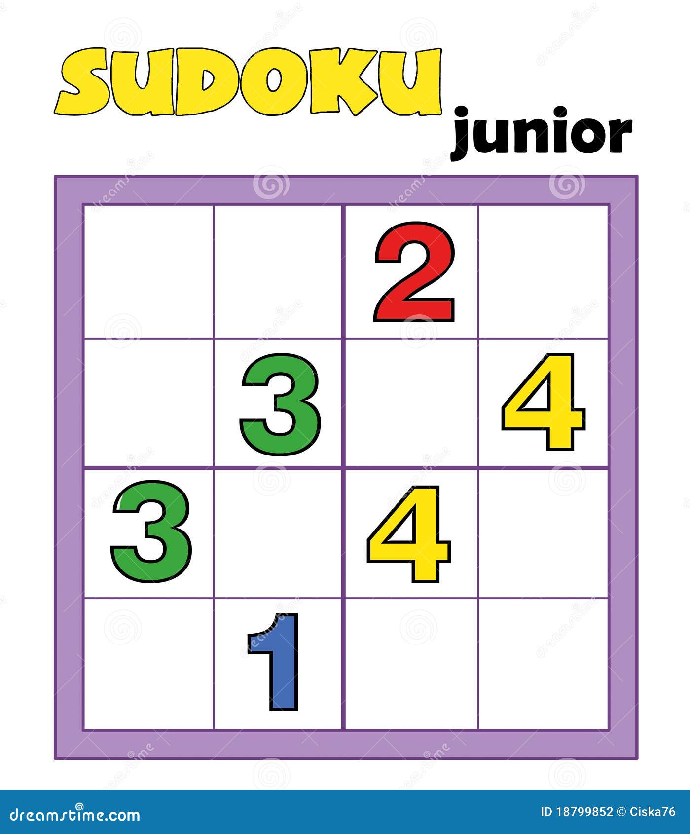 Game 96, sudoku 13 stock illustration. Illustration of numbers - 18799852
