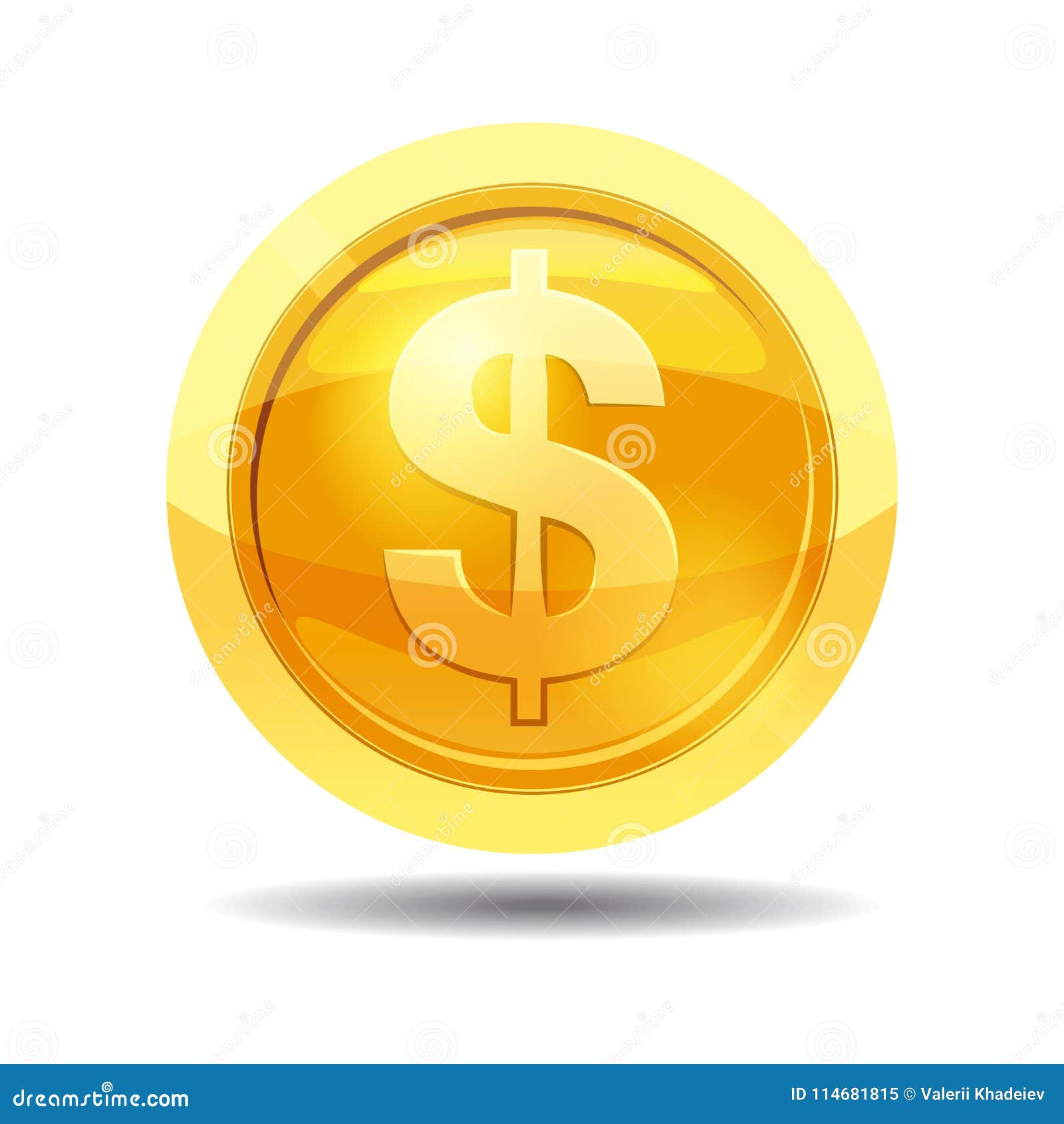 Game Coin With Currency Dollar, Game Interface, Gold ...