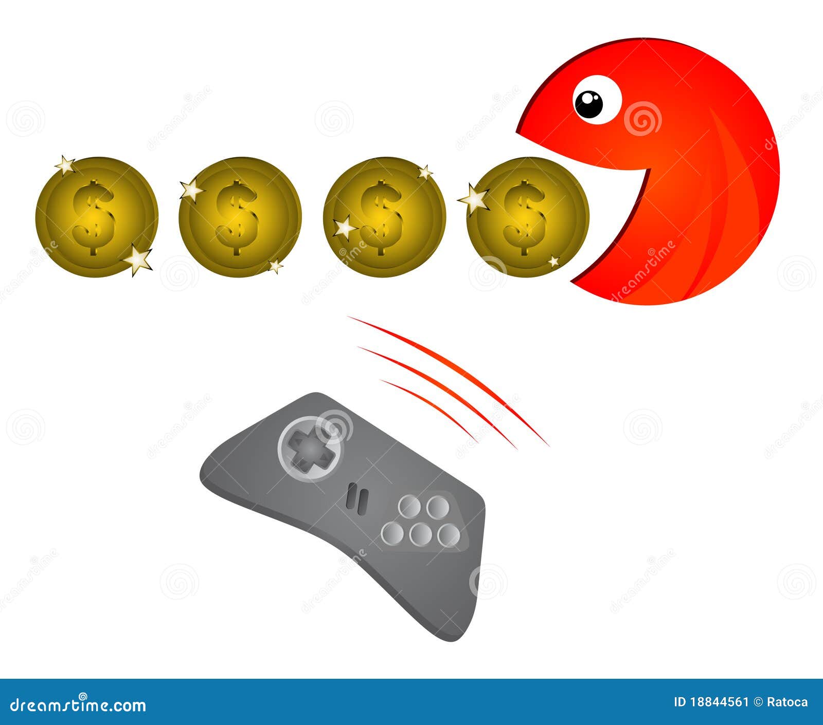 Game coins stock vector. Illustration of interest, console ...